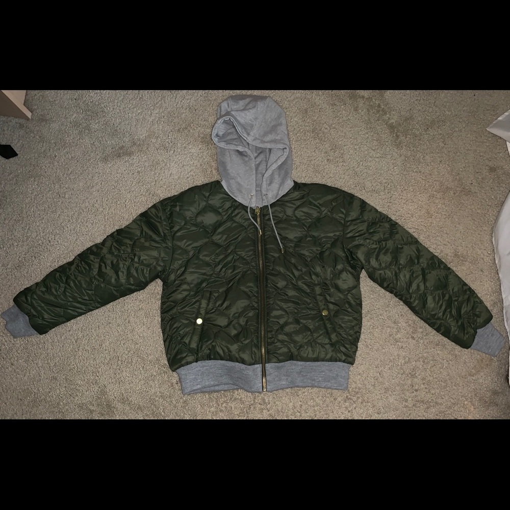 GAP Olive Green Reversible Bomber Jacket